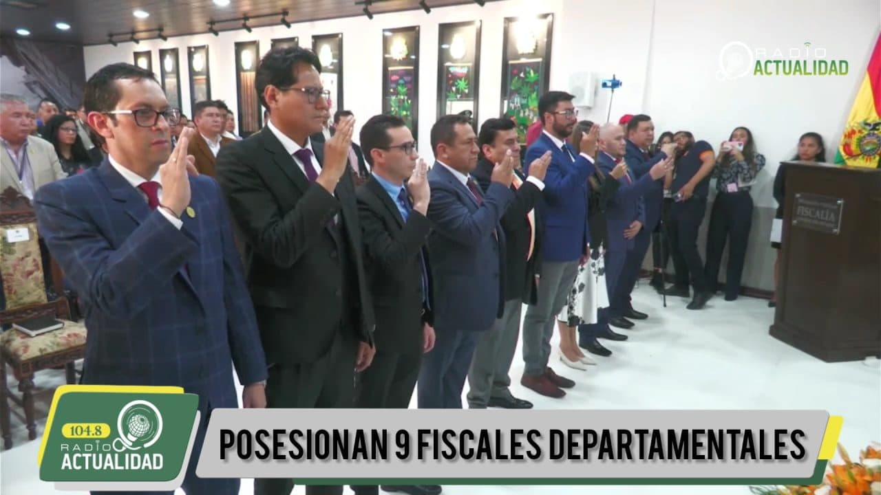FISCAL GENERAL DEL ESTADO POSESIONA A LOS 9 FISCALES DEPARTAMENTALES