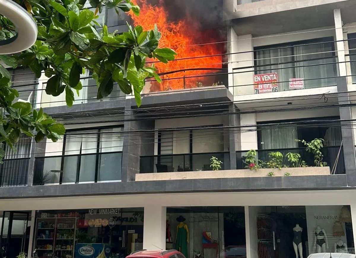 INCENDIO EN UN EDIFICIO DE EQUIPETROL, EVACUAN A SEIS PERSONAS