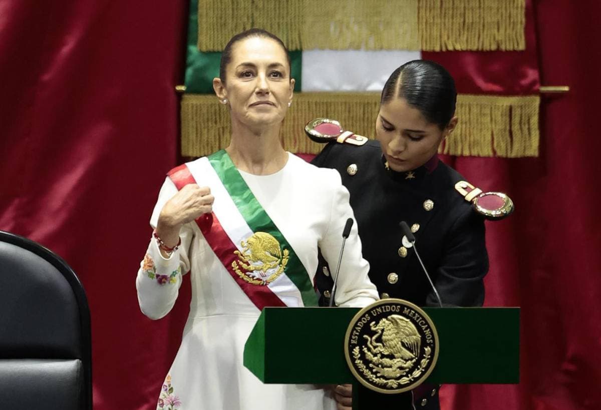 CLAUDIA SHEINBAUM ASUME COMO LA PRIMERA PRESIDENTA DE MÉXICO