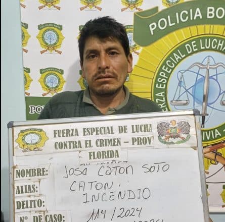 POLICÍA APREHENDE A ‘PIRÓMANO’ QUE OCASIONÓ INCENDIOS Y AFECTÓ CERCA DE 100 HECTÁREAS