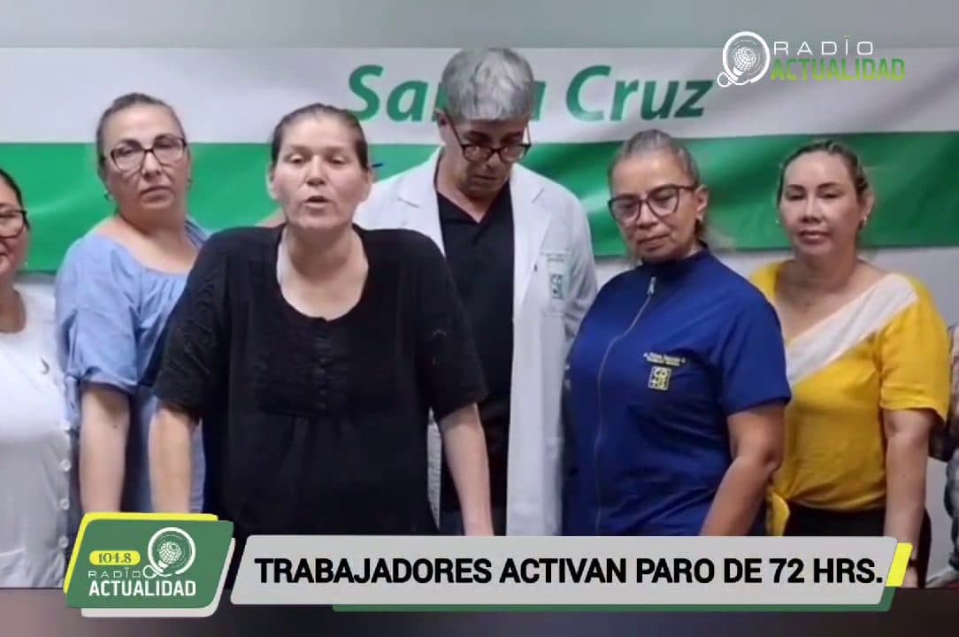 TRABAJADORES DE LA CAJA PETROLERA DE SALUD ACTIVAN PARO DE 72 HORAS