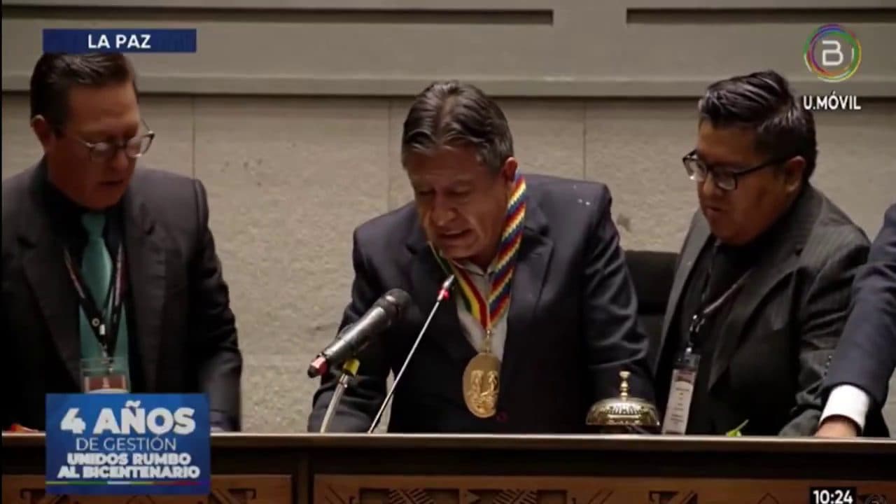 CHOQUEHUANCA SUSPENDE SESIÓN EN LA QUE ARCE DEBERÍA DAR SU INFORME DE GESTIÓN