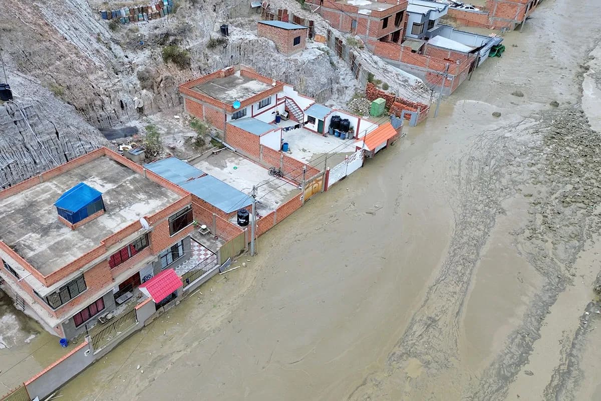 SUBEN A 10 LAS VÍCTIMAS POR LAS LLUVIAS EN BOLIVIA