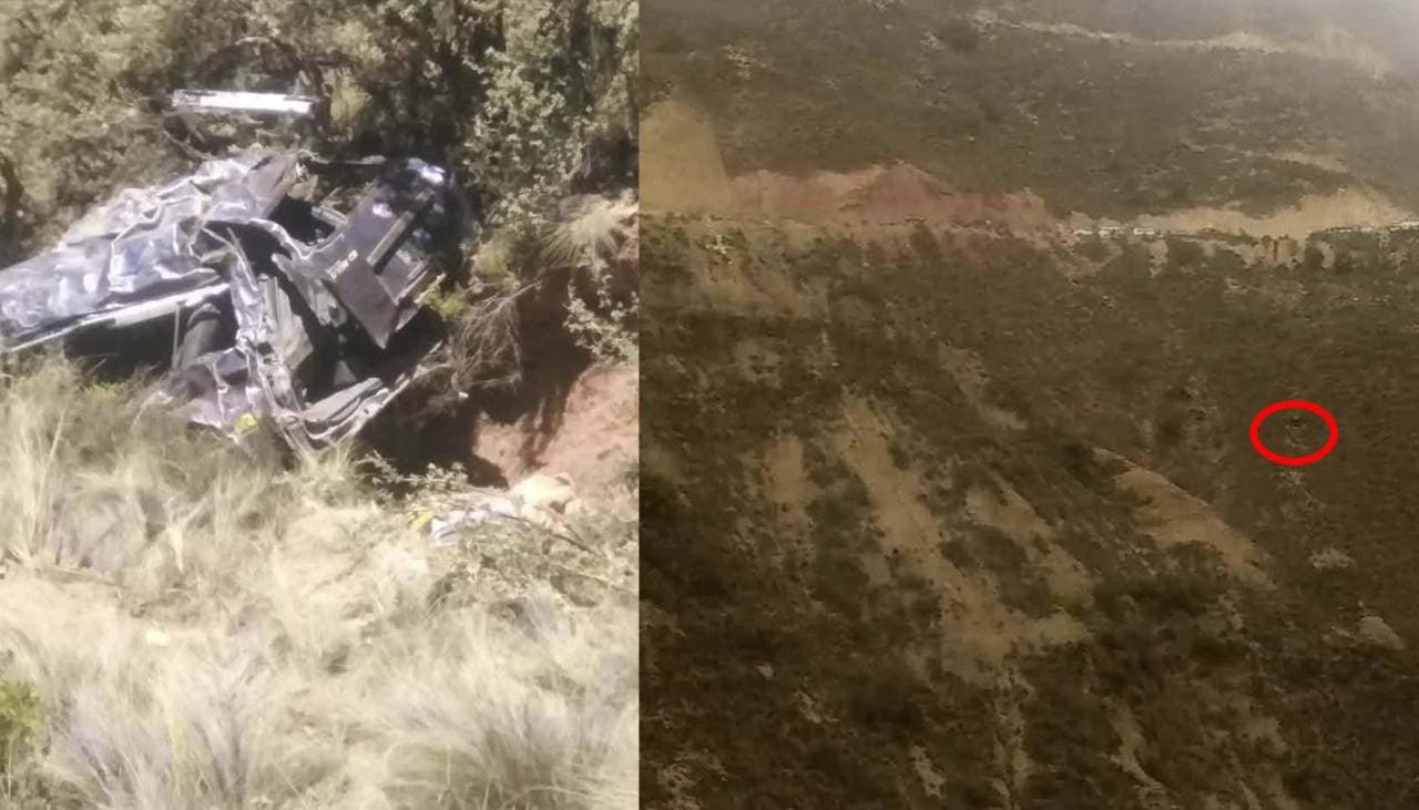 MIEMBROS DE UNA PRODUCTORA MUSICAL SE EMBARRANCAN EN CARRETERA A SAPAHAQUI