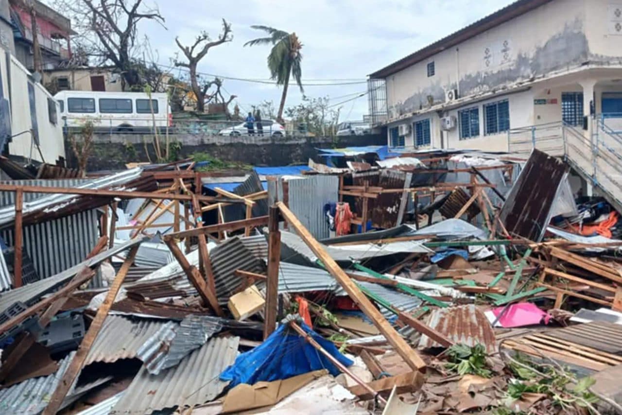 DEVASTACIÓN EN MAYOTTE- FRANCIA TRAS EL PASO DEL CICLÓN CHIDO