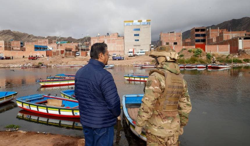 ARCE INSPECCIONA CONTROL EN FRONTERA CON PERÚ Y DICE QUE HAY “ACECHO” DEL CONTRABANDO