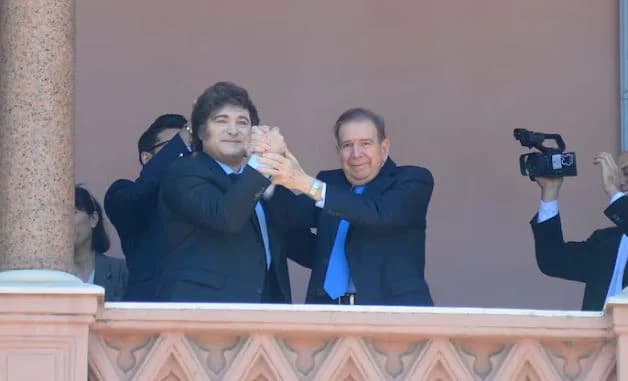 JAVIER MILEI RECIBIÓ A EDMUNDO GONZÁLEZ URRUTIA, PRESIDENTE ELECTO DE VENEZUELA