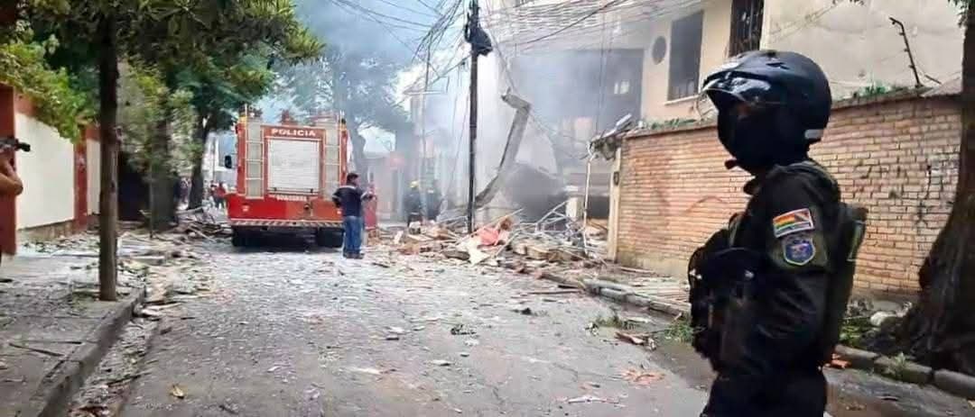 ACUMULACIÓN DE GAS PROVOCÓ LA EXPLOSIÓN EN EL MINISTERIO DE TRABAJO EN TARIJA