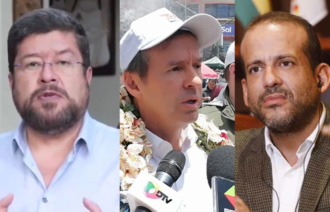 DORIA MEDINA, QUIROGA Y CAMACHO ENSALZAN A MESA POR HABER DECLINADO SU CANDIDATURA
