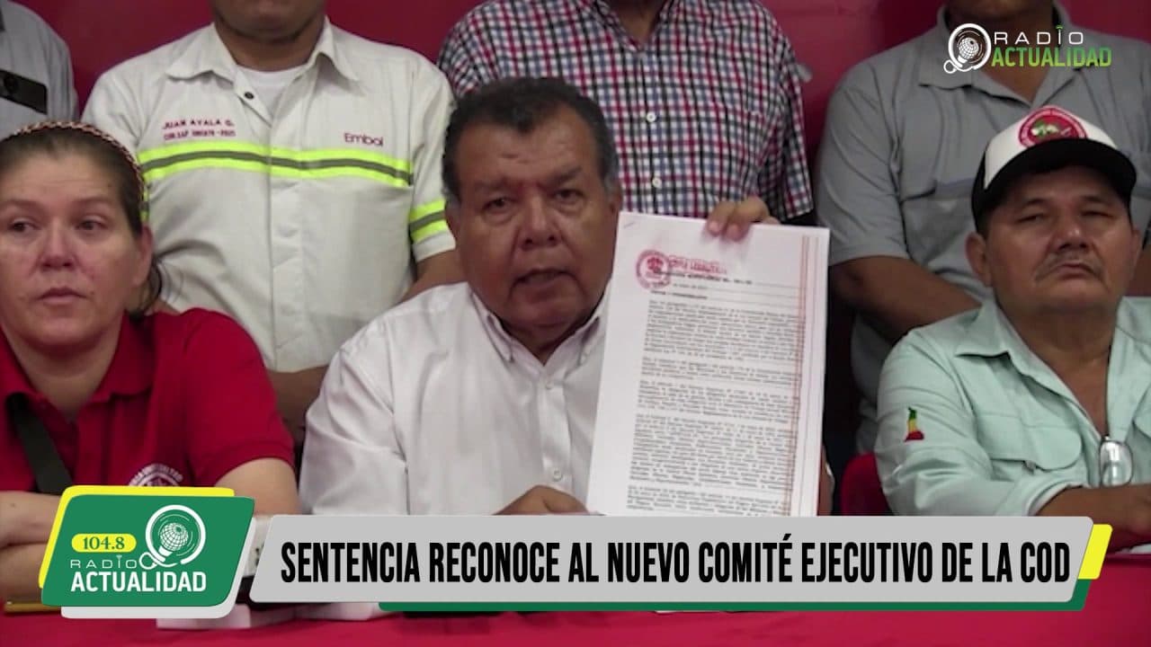 SENTENCIA CONSTITUCIONAL ORDENA A LA COB RECONOCER AL NUEVO COMITE EJECUTIVO DE LA COD SANTA CRUZ