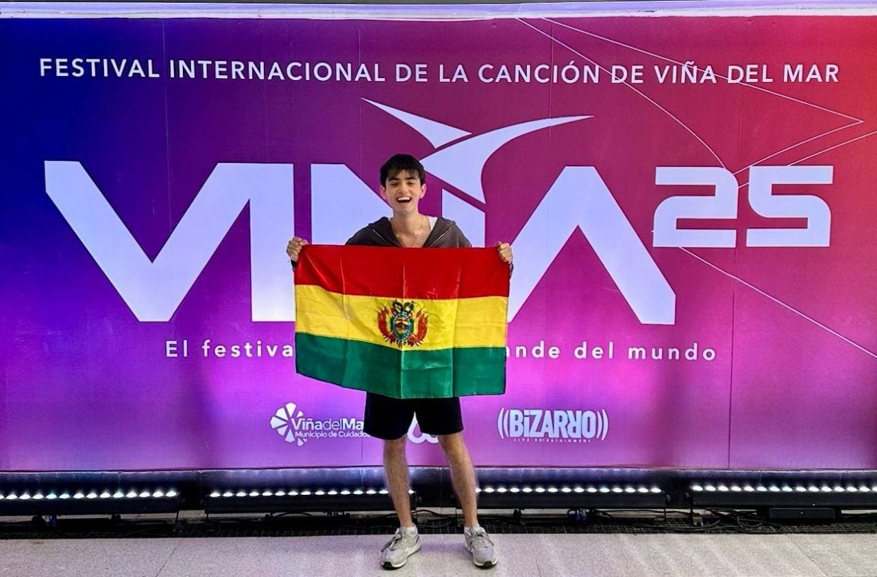 GERONIMO SIMS EMPRENDE SU VIAJE A VIÑA DEL MAR PARA REPRESENTAR A BOLIVIA