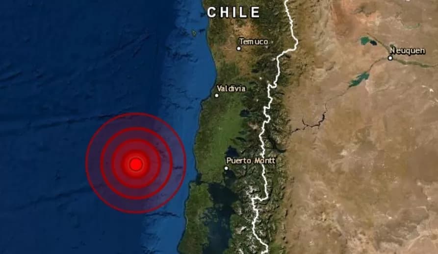 FUERTE SISMO DE MAGNITUD 6.0 SE REGISTRÓ EN BAQUEDANO, CHILE