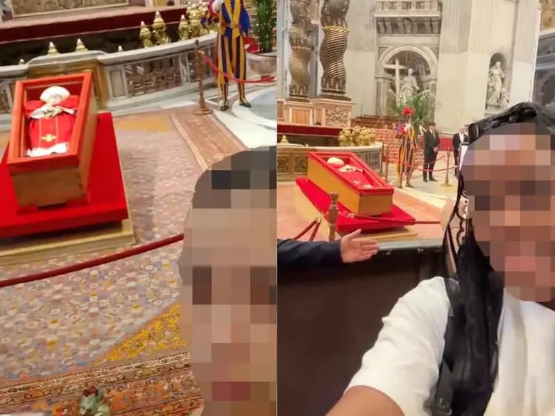 INDIGNACIÓN EN EL VATICANO POR ‘SELFIES’ JUNTO AL FÉRETRO DEL PAPA FRANCISCO