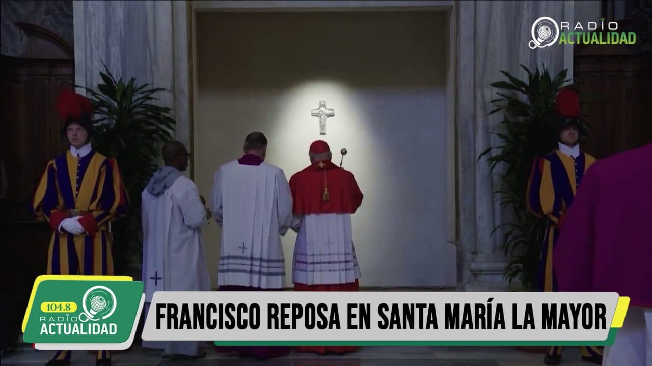 LOS RESTOS DEL PAPA FRANCISCO YA REPOSAN EN SANTA MARÍA LA MAYOR