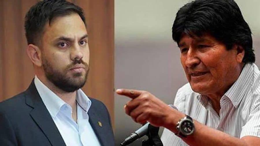 DEL CASTILLO ACUSA A EVO MORALES DE INTENTAR DESESTABILIZAR EL PAÍS Y REITERA QUE SERÁ CAPTURADO SI LLEGA A LA PAZ