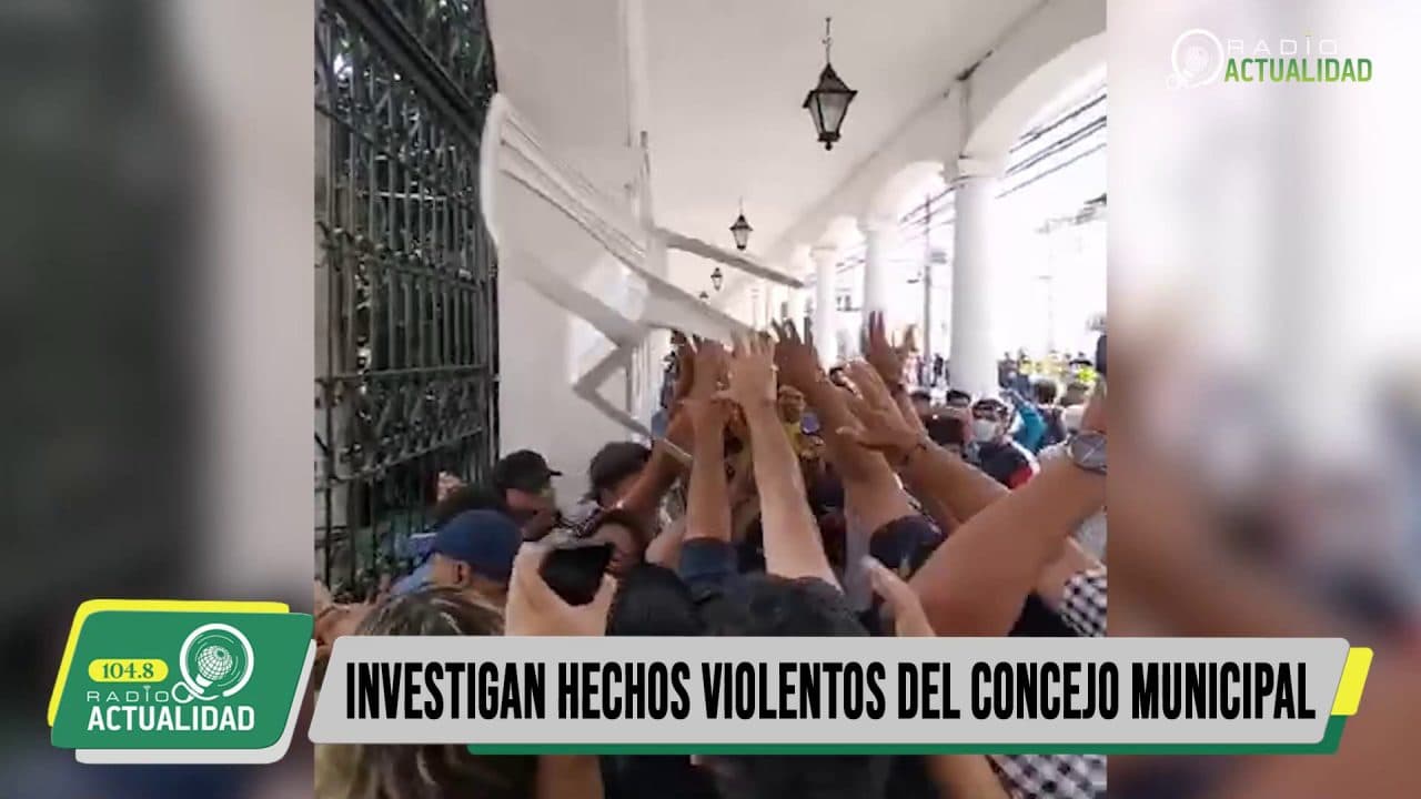 FISCALÍA INVESTIGA HECHOS VIOLENTOS SUSCITADOS EN EL CONCEJO MUNICIPAL