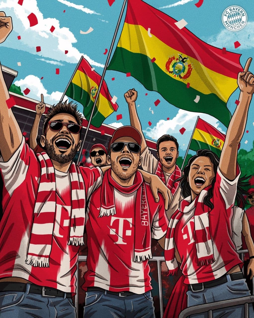BAYERN MUNICH, FELICITÓ A BOLIVIA POR SU BICENTENARIO