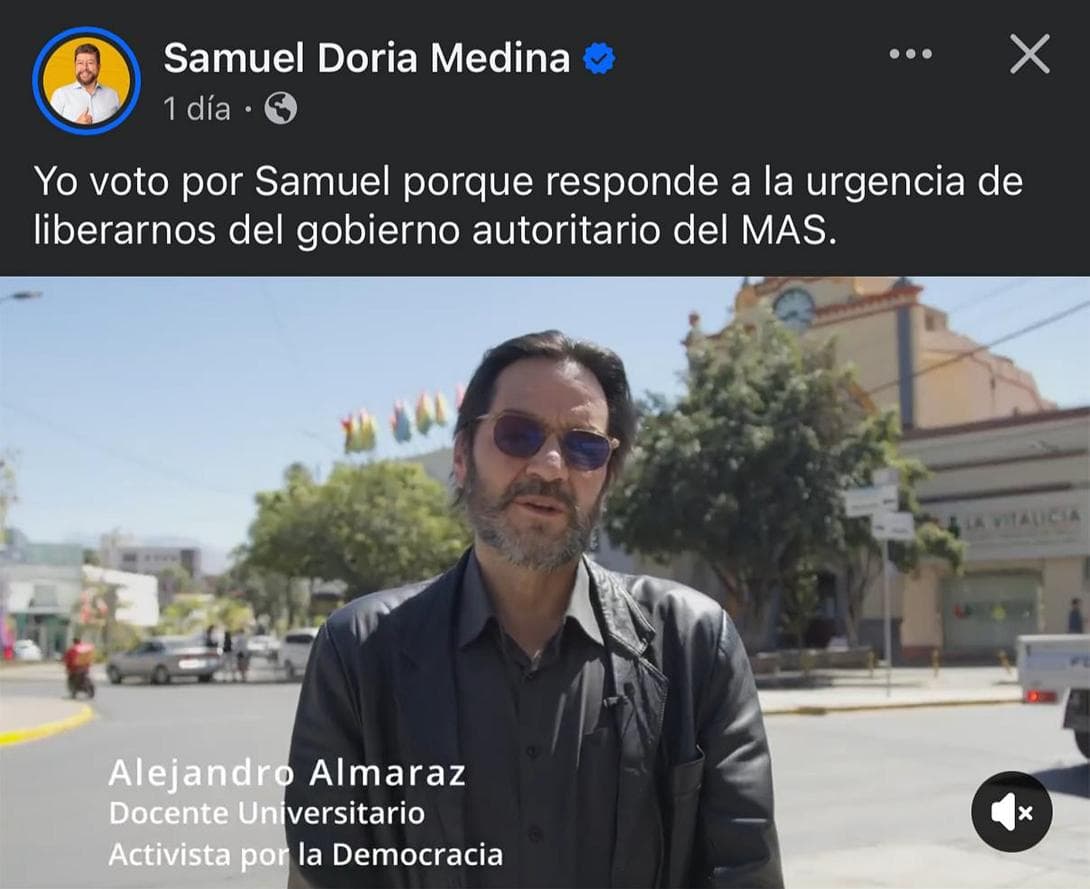 DORIA MEDINA RECIBE APOYO DE ALMARAZ Y DESATA REACCIÓN DE CAMACHO