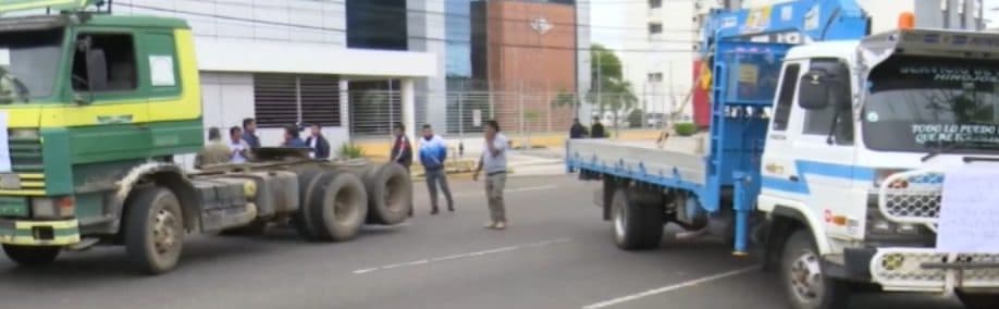 TRANSPORTE PESADO SALIÓ A LAS CALLES POR ESCASEZ DE DIÉSEL