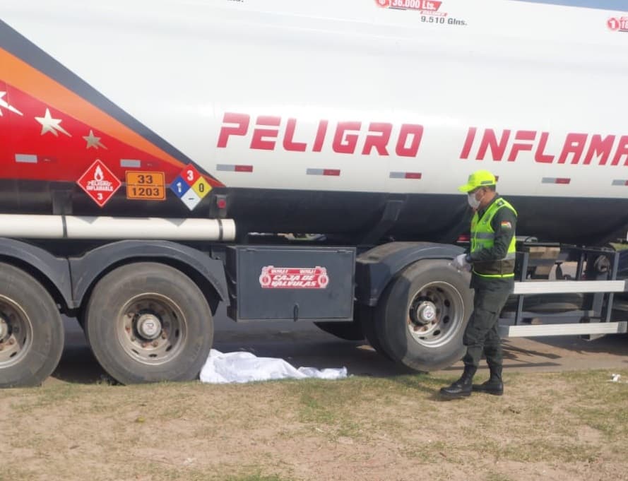 PERSONA MUERE TRAS SER APLASTADO POR UN CISTERNA
