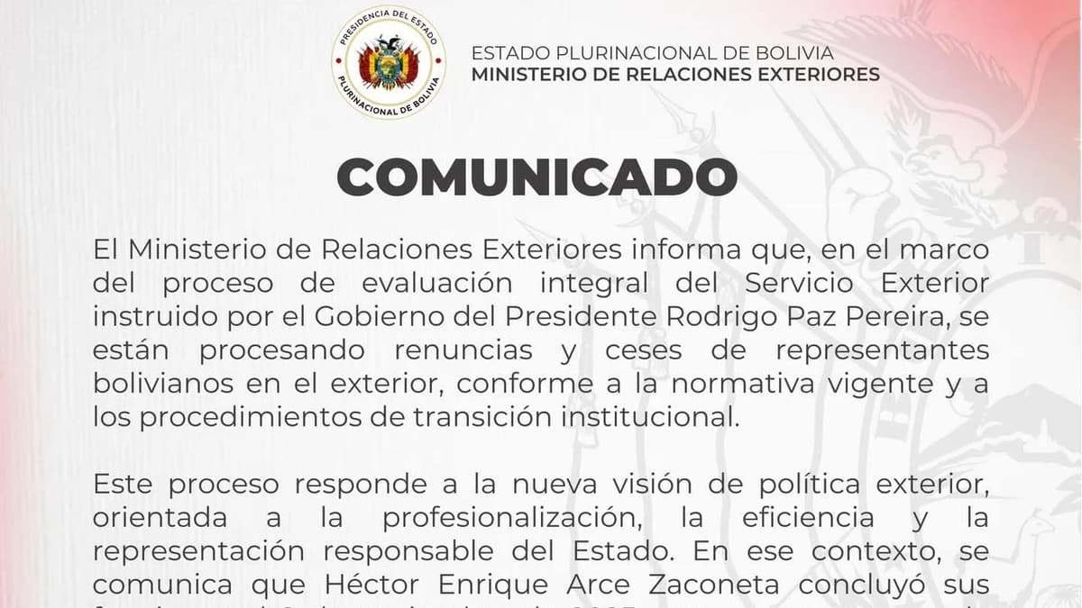 GOBIERNO ACELERA AJUSTES EN LA CANCILLERÍA PARA MODERNIZAR EL SERVICIO EXTERIOR