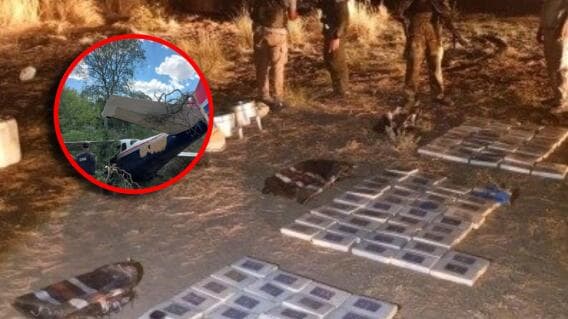 CUATRO DETENIDOS TRAS CAÍDA DE AVIONETA BOLIVIANA CON DROGA EN ARGENTINA