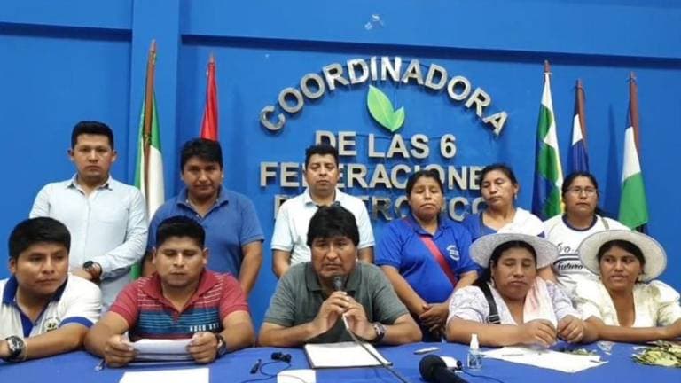 EVO MORALES PIDE AL GOBIERNO FIJAR “FECHA Y HORA” PARA REUNIÓN EN LA PAZ