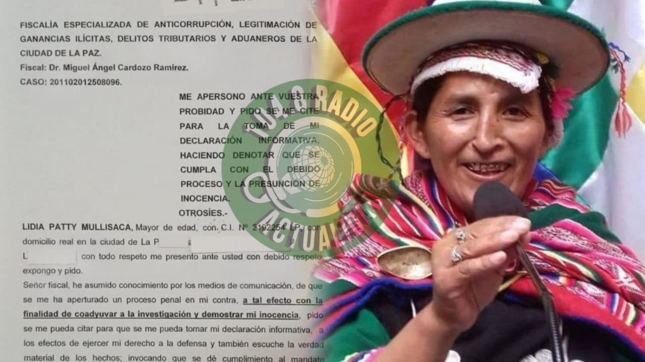 LIDIA PATTY PRESENTÓ SU MEMORIAL DE APERSONAMIENTO