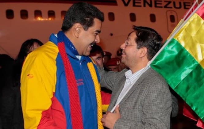 NICOLÁS MADURO RESPALDA A LUIS ARCE CON UNA CARTA