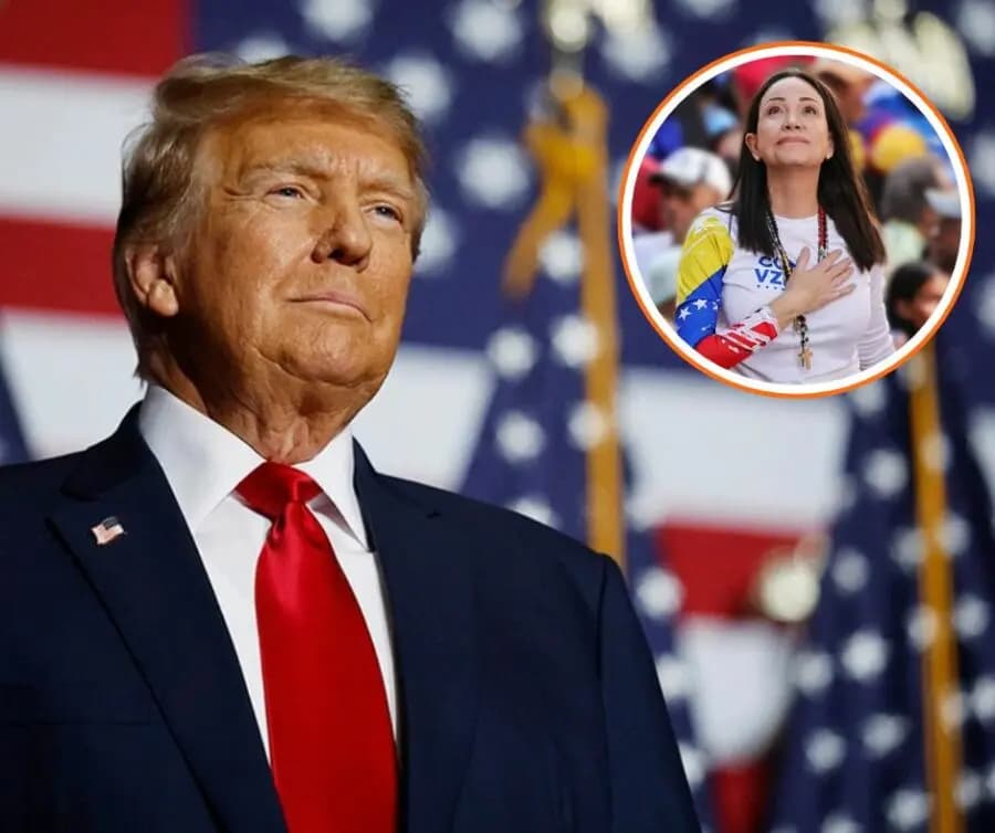 TRUMP CUESTIONA LIDERAZGO DE MARÍA CORINA MACHADO