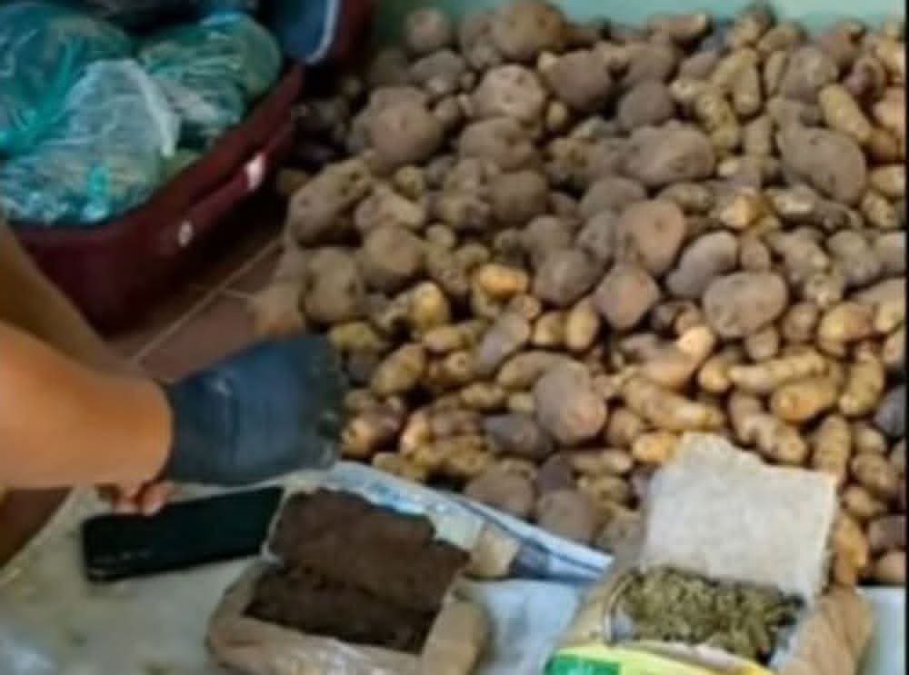 APREHENDEN A MUJER CON MÁS DE 7 KILOS DE MARIHUANA