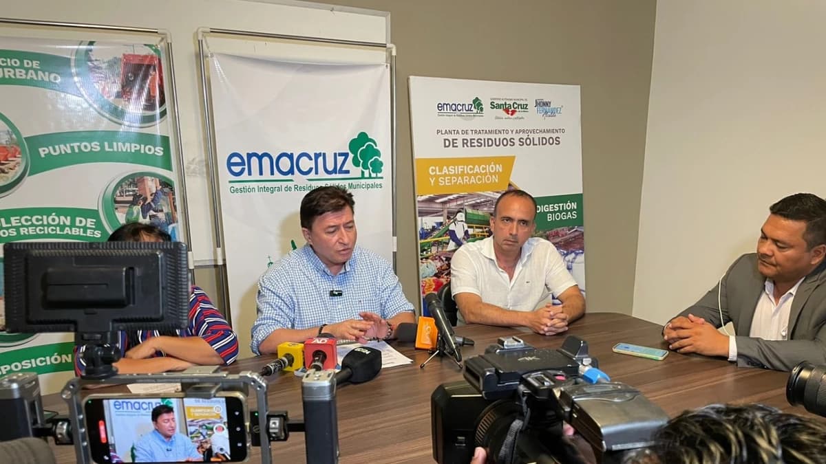 REAJUSTE DEL SERVICIO DE LIMPIEZA EN SANTA CRUZ DEPENDE DEL GOBIERNO, ACLARA EMACRUZ