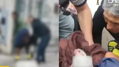 UNA MUJER DIO A LUZ EN LAS AFUERAS DE LA CAJA NACIONAL DE SALUD