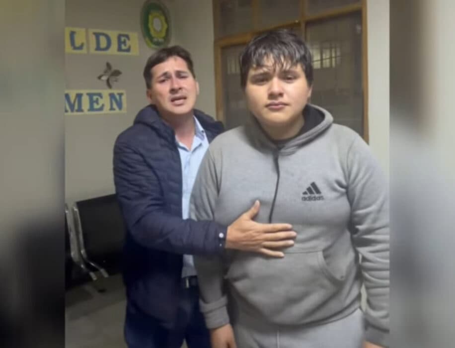 JOVEN UNIVERSITARIO FUE HALLADO EN SUCRE Y YA ESTÁ CON SU FAMILIA