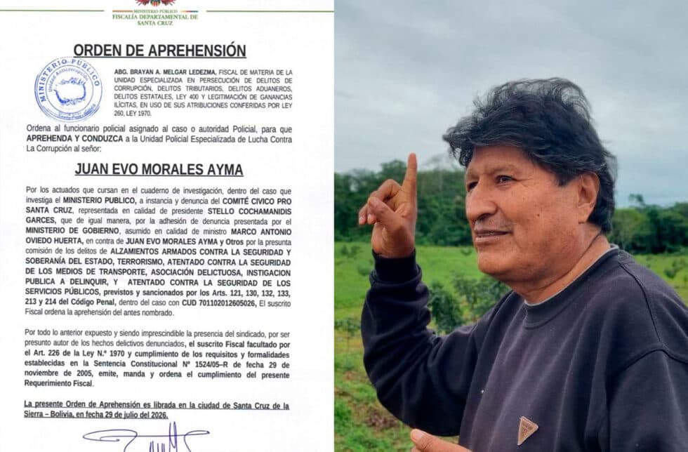 ORDENAN APREHENSIÓN DE EVO MORALES POR BLOQUEOS DE 53 DÍAS QUE AFECTARON AL PAÍS