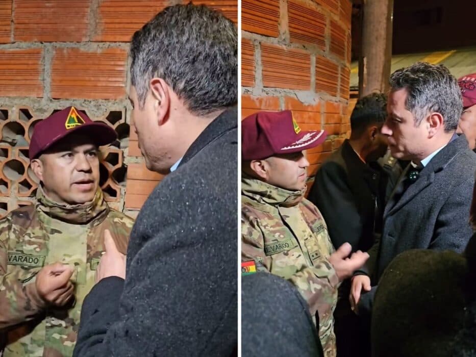 CRUCE ENTRE EDMAND LARA Y UN MILITAR GENERA RESPALDO DE LAS FUERZAS ARMADAS
