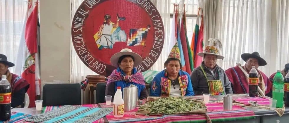CSUTCB SE REÚNE EN LA PAZ PARA ANALIZAR LA COYUNTURA NACIONAL Y MARCA DISTANCIA DEL GOBIERNO