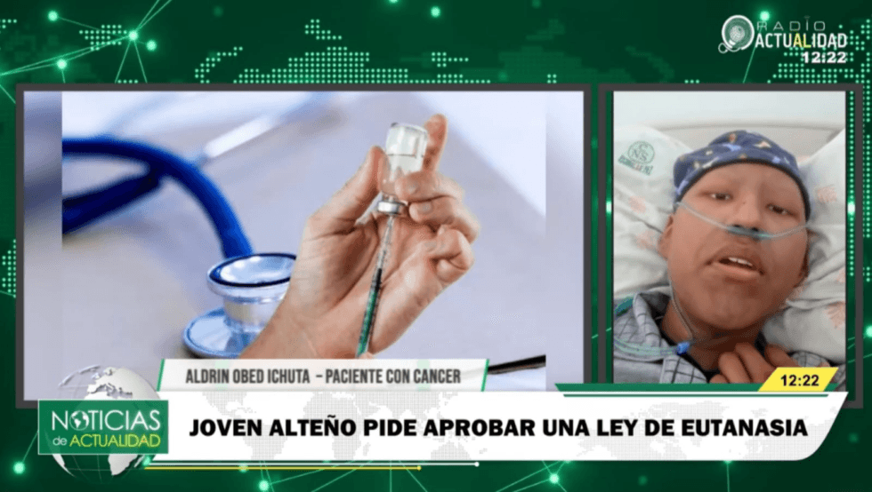 ALDRIN CLAMA POR UNA LEY DE EUTANASIA: “NO QUIERO IRME CON DOLOR”