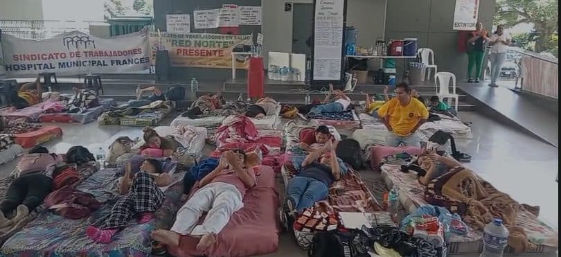 PERSONAL DE SALUD ENTRA EN EL SEXTO DÍA DE HUELGA