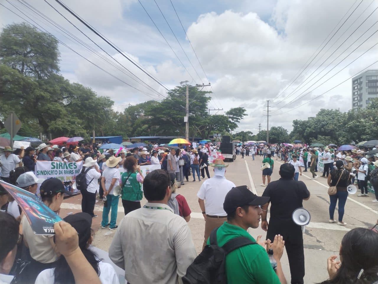 SALUD Y TRANSPORTE TIENE TOMADO EL FRONTIS DE LA QUINTA MUNICIPAL
