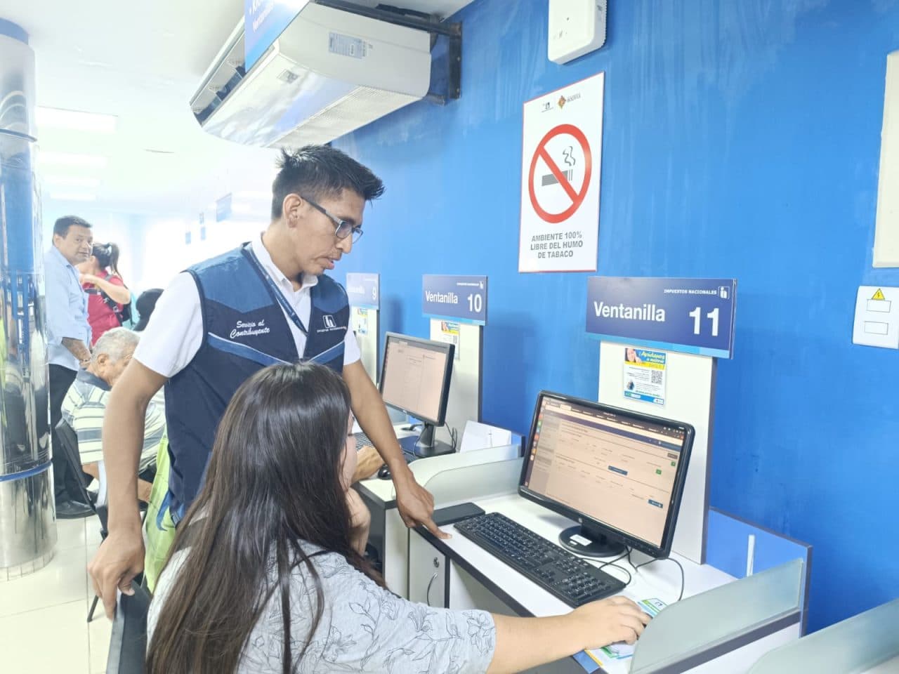 OFICINA DEL SIN EN SANTA CRUZ PROPORCIONÓ 56.724 ATENCIONES TRIBUTARIAS EN 2024