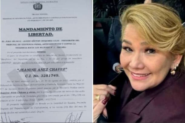 TRIBUNAL ORDENA LA LIBERTAD DE JEANINE ÁÑEZ EN EL CASO SACABA
