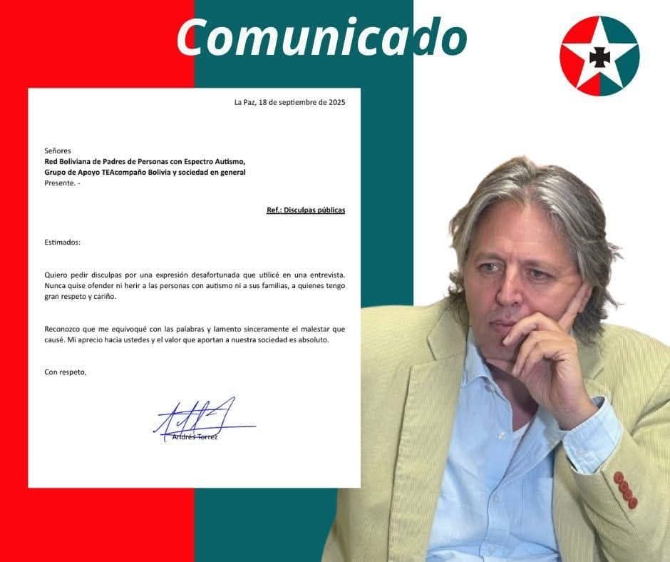 ASESOR DEL PDC RECONOCE ERROR Y PIDE DISCULPAS A PERSONAS CON AUTISMO