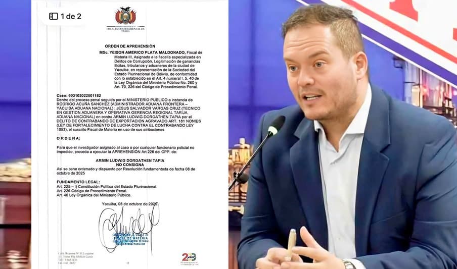 FISCALÍA EMITE ORDEN DE APREHENSIÓN CONTRA PRESIDENTE DE YPFB