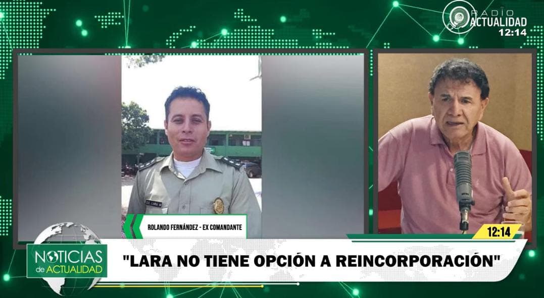 EX COMANDANTE DE POLICÍA CUESTIONA USO DE UNIFORME POLICIAL POR PARTE DE LARA