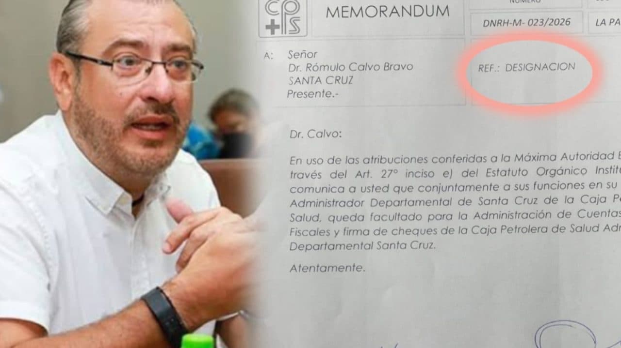 RÓMULO CALVO ASUME EL CONTROL FINANCIERO DE LA CAJA PETROLERA EN SANTA CRUZ