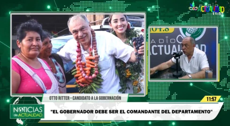 OTTO RITTER PROPONE UN PLAN INTEGRAL DE DESARROLLO Y MODERNIZACIÓN PARA SANTA CRUZ