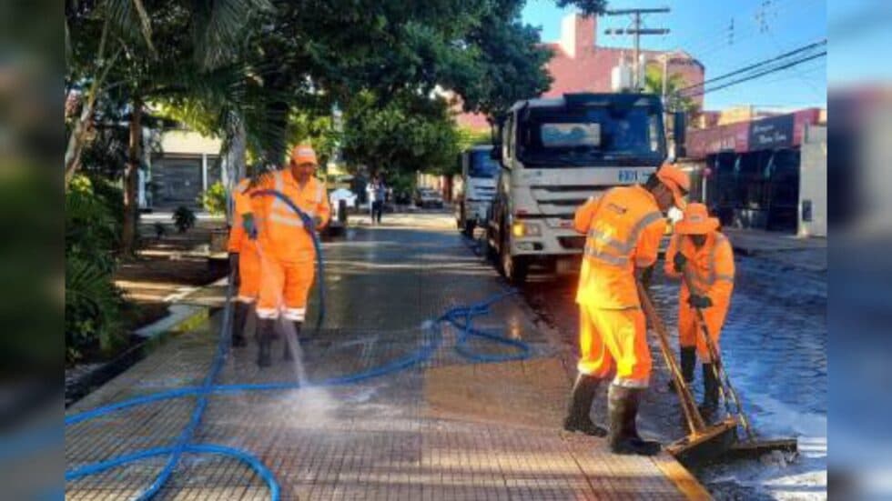 LIMPIEZA DEL CENTRO HISTÓRICO TRAS LOS FESTEJOS DE CARNAVAL