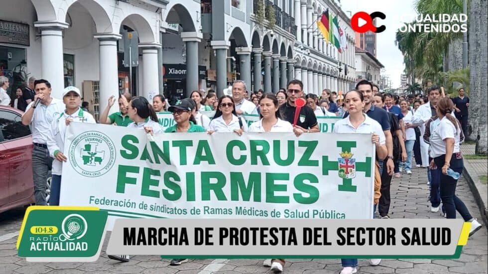 TRABAJADORES EN SALUD SALEN A LAS CALLES Y EXIGEN EL PAGO DE SALARIOS ATRASADOS