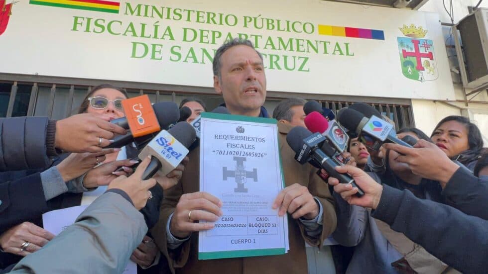 CÍVICOS EXIGE A LA FISCALÍA ÓRDENES DE APREHENSIÓN CONTRA ARGOLLO Y EVO POR LOS BLOQUEOS